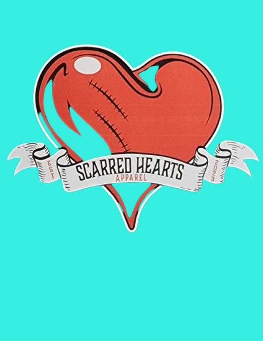 Scarred Hearts essential hoodie seafoam blue